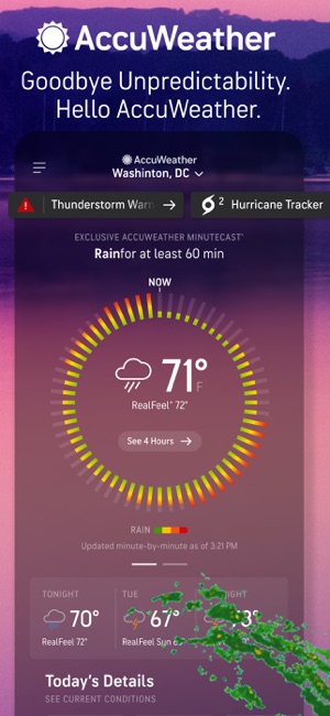 天气预报由AccuWeather提供iPhone版截图2