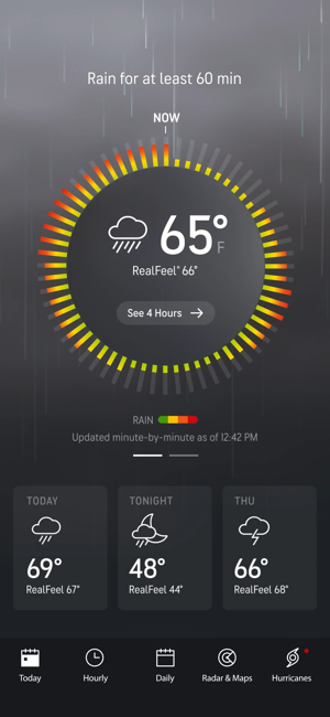 天气预报由AccuWeather提供iPhone版截图1