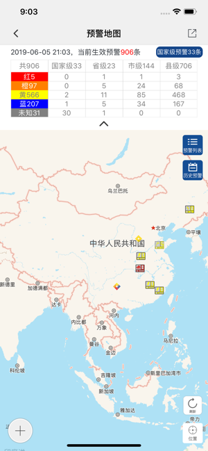 中国气象iPhone版截图3