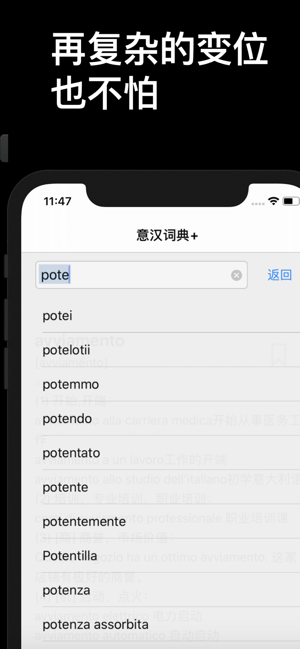 意汉词典+iPhone版截图1