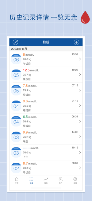 血糖管家专业版iPhone版截图4