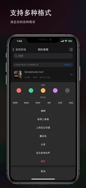 音频剪辑iPhone版截图7