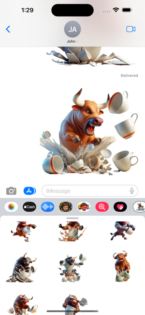 Bull in a China Shop StickersiPhone版截图6