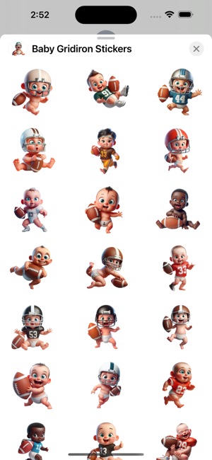 Baby Gridiron StickersiPhone版截图1