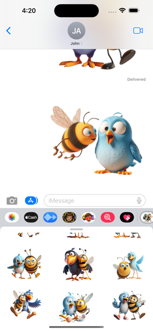 Birds and the Bees StickersiPhone版截图6