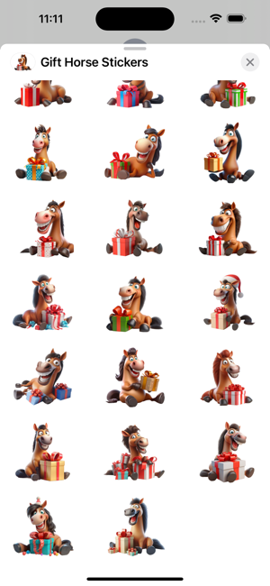 Gift Horse StickersiPhone版截图3