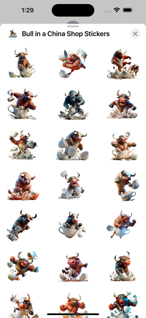 Bull in a China Shop StickersiPhone版截图1