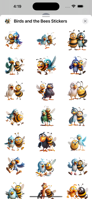 Birds and the Bees StickersiPhone版截图1