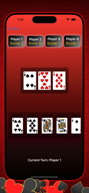 Hearts Cards GameiPhone版截图2