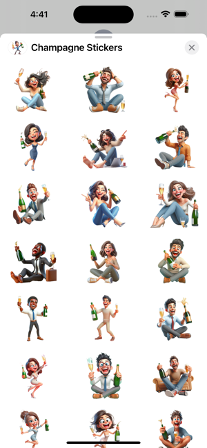 Champagne StickersiPhone版截图1