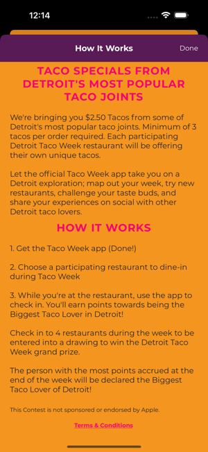 Detroit Taco WeekiPhone版截图2