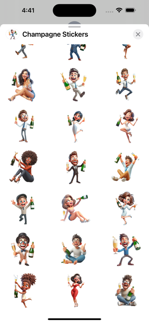 Champagne StickersiPhone版截图3