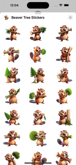 Beaver Tree StickersiPhone版截图1