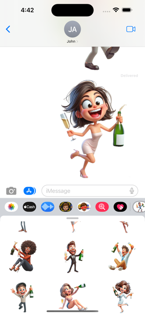 Champagne StickersiPhone版截图5