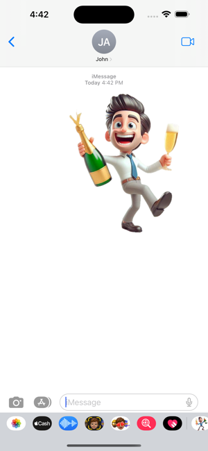 Champagne StickersiPhone版截图4