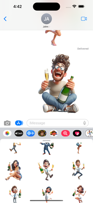 Champagne StickersiPhone版截图6