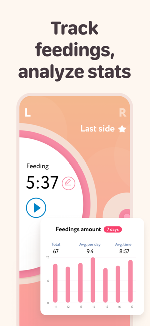 Baby feeding tracker Sleep logiPhone版截图2