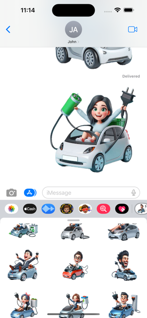 Electric Car StickersiPhone版截图5