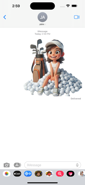 Golf Ball Girl StickersiPhone版截图4