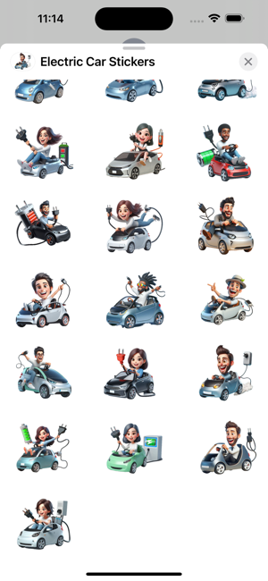 Electric Car StickersiPhone版截图3