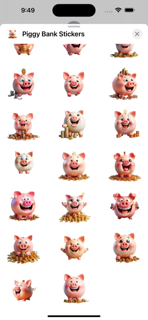 Piggy Bank StickersiPhone版截图3