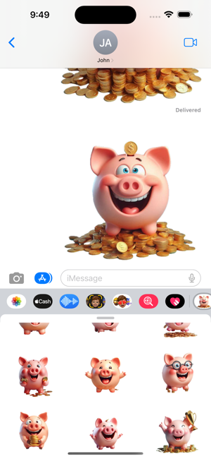 Piggy Bank StickersiPhone版截图5