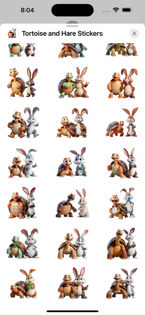 Tortoise and Hare StickersiPhone版截图3