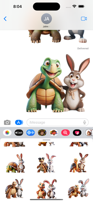 Tortoise and Hare StickersiPhone版截图5