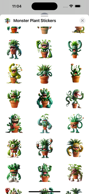 Monster Plant StickersiPhone版截图2