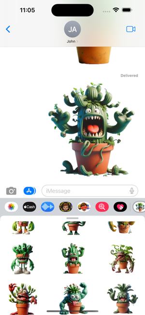 Monster Plant StickersiPhone版截图6