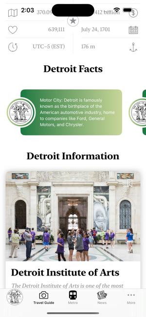 Detroit Guide and Subway mapiPhone版截图2