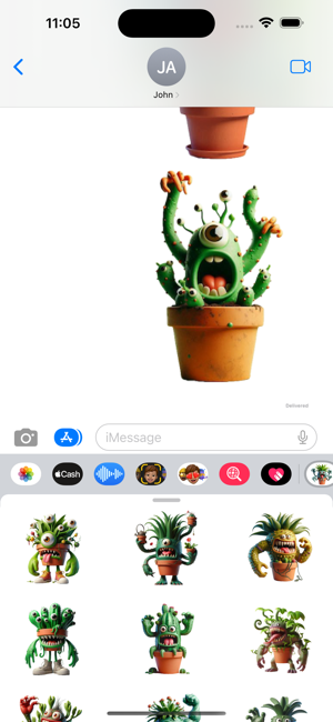 Monster Plant StickersiPhone版截图5