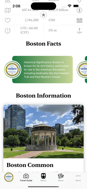 Boston Guide and Subway mapiPhone版截图2