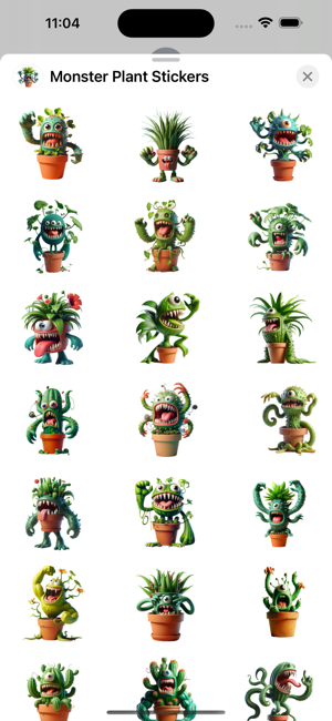 Monster Plant StickersiPhone版截图1