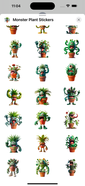 Monster Plant StickersiPhone版截图3