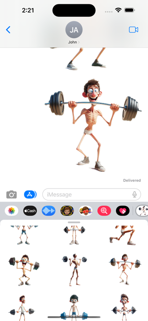 Skinny Workout StickersiPhone版截图6