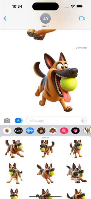 German Shepherd Ball StickersiPhone版截图5