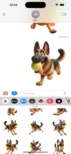 German Shepherd Ball StickersiPhone版截图6