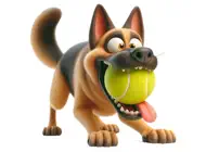 German Shepherd Ball StickersiPhone版