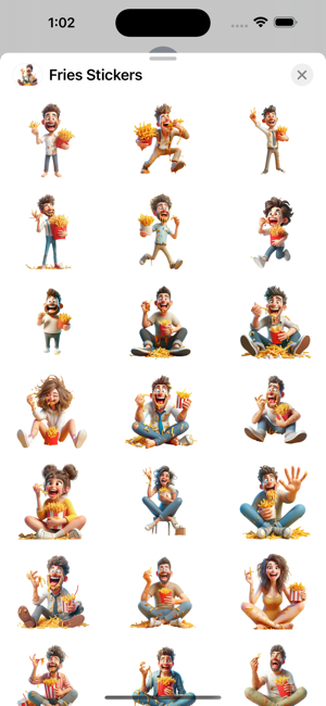 Fries StickersiPhone版截图1