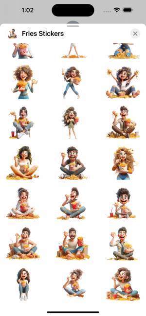 Fries StickersiPhone版截图3