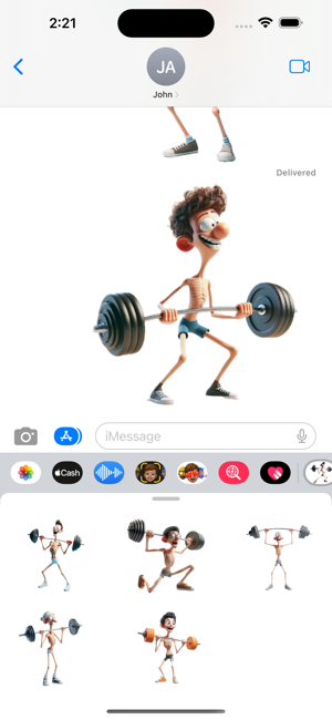 Skinny Workout StickersiPhone版截图5