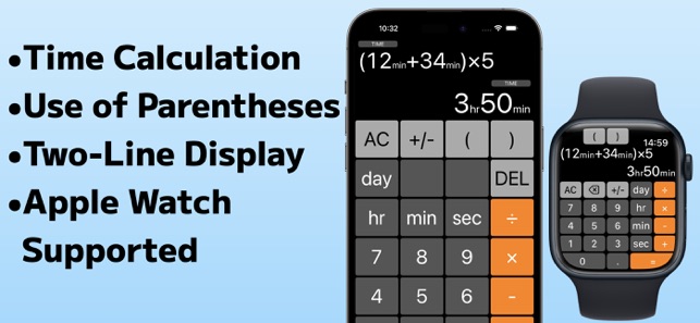 TimeCalc w/ Watch AppiPhone版截图1