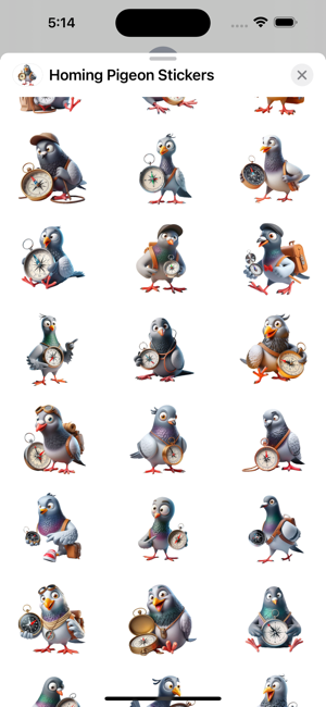 Homing Pigeon StickersiPhone版截图2