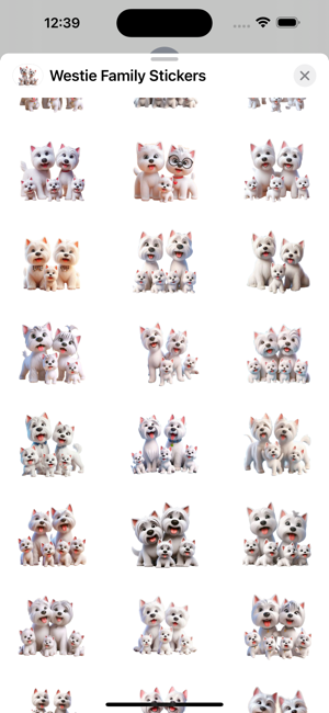 Westie Family StickersiPhone版截图2