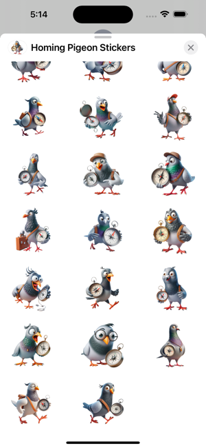 Homing Pigeon StickersiPhone版截图3