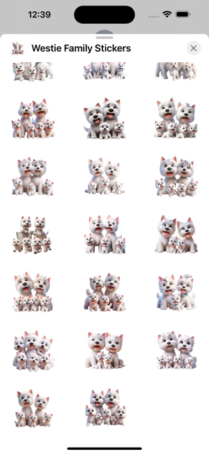 Westie Family StickersiPhone版截图3