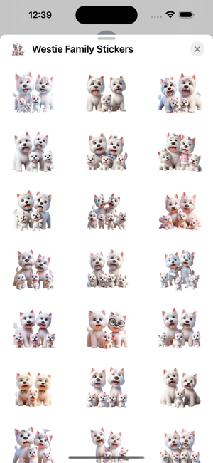 Westie Family StickersiPhone版截图1