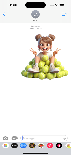 Tennis Ballgirl StickersiPhone版截图4