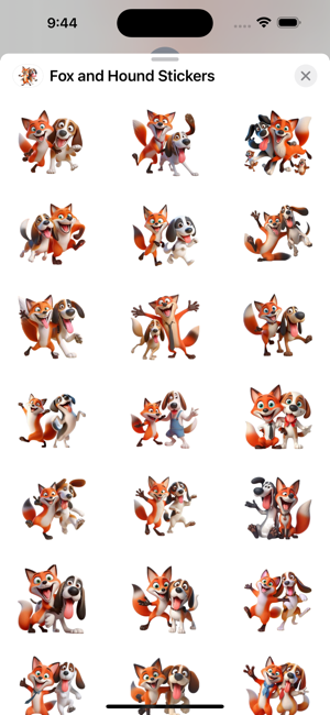 Fox and Hound StickersiPhone版截图1